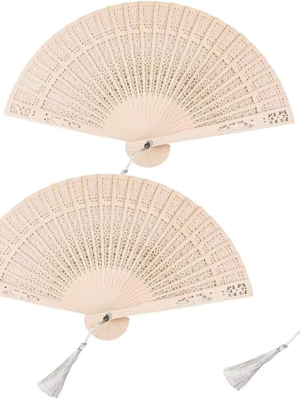 3 PCS s Handheld Vintage Wood Hand Fan Foldable Chinese Sandalwood Fans with Tas
